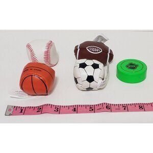 Soft Mini Sports Balls Baseball Football Basketball Soccer Puck (Green) New